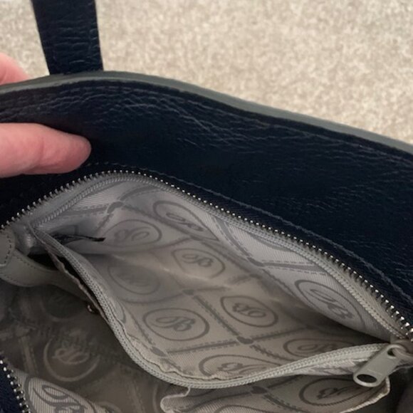 NWOT Brighton Raven Soft Satchel Pebbled Leather Crossbody Bag Heart Charm - Picture 15 of 16